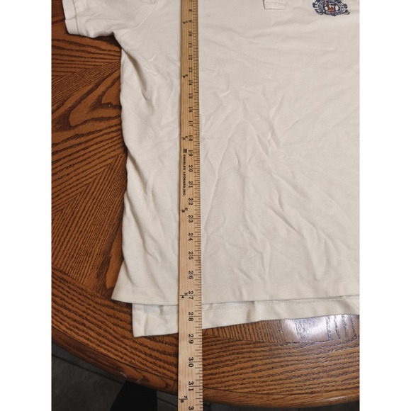 VTG MENS RALPH LAUREN EMBROIDERED POLO PONY EQUESTRIAN CREST #3 PATCH SHIRT~XL‎ - Picture 5 of 8